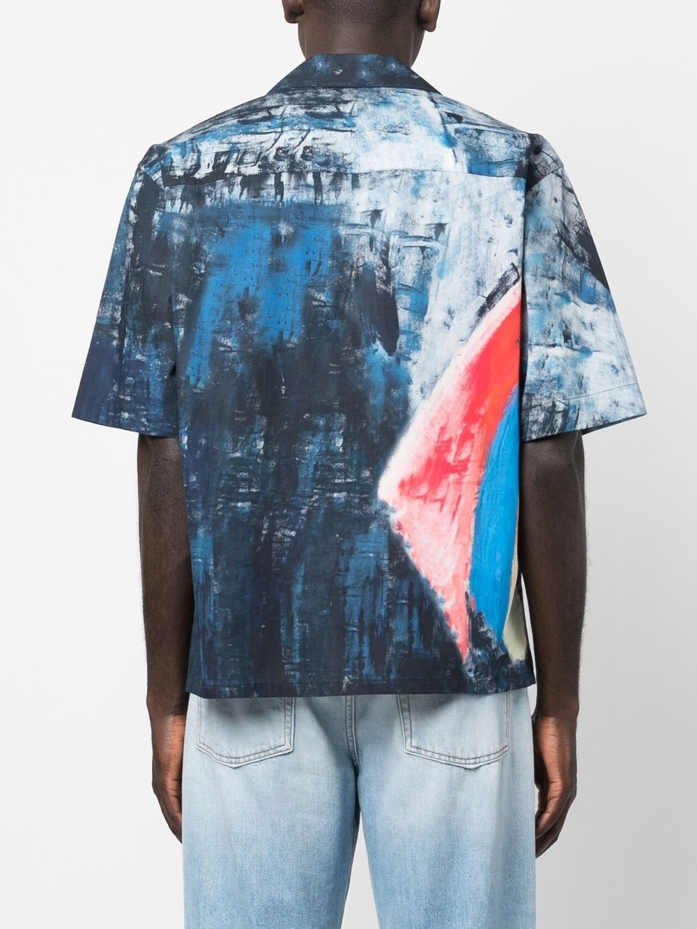 abstract-print cotton shirt - 4