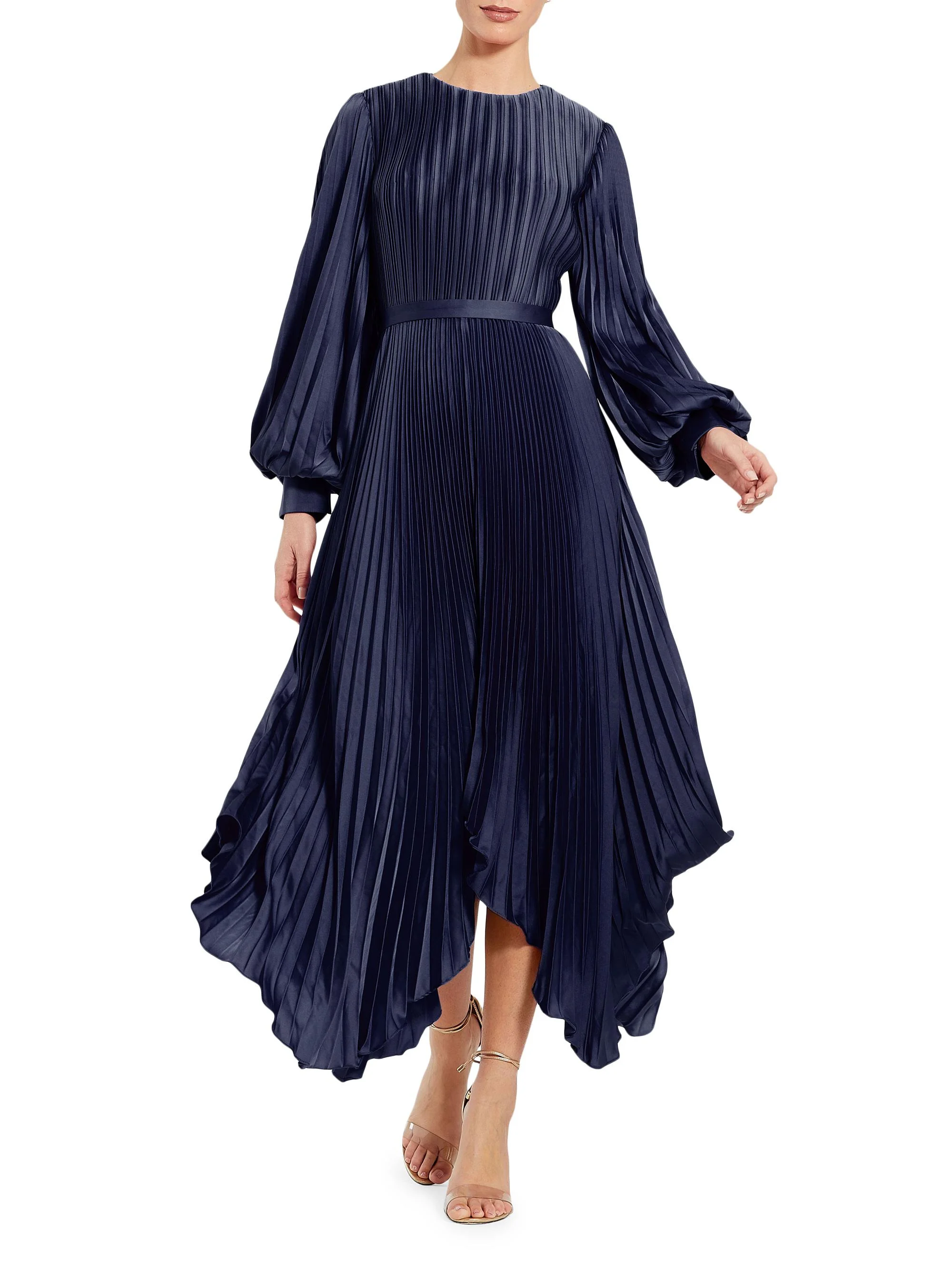 Women's Ieena Pleated Midi-Dress - Midnight - 1
