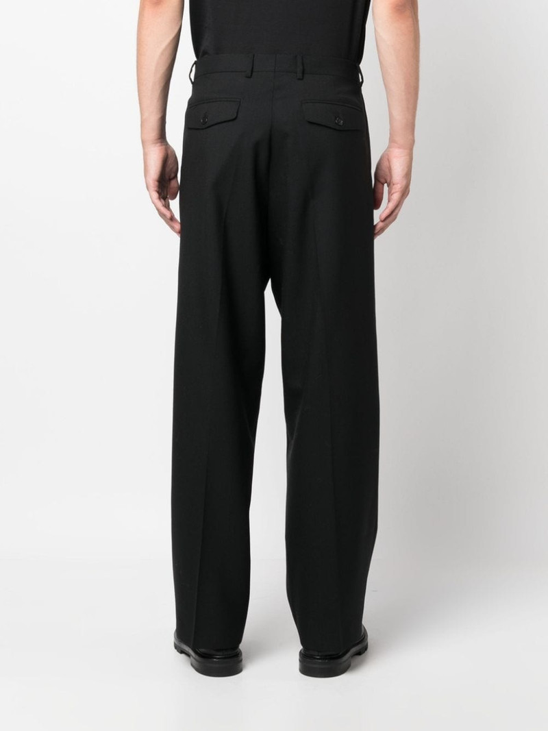 pleated straight-leg wool trousers 4