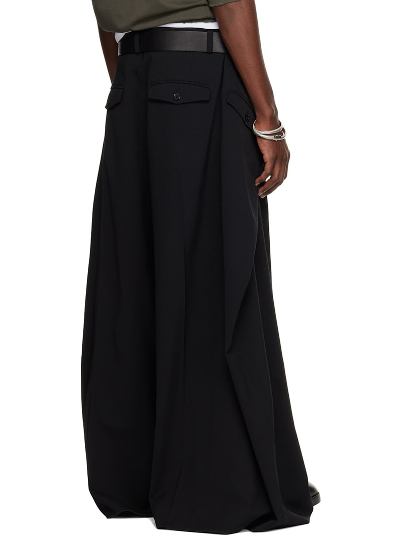 SSENSE Exclusive Black Super Big Tailored Trousers 3