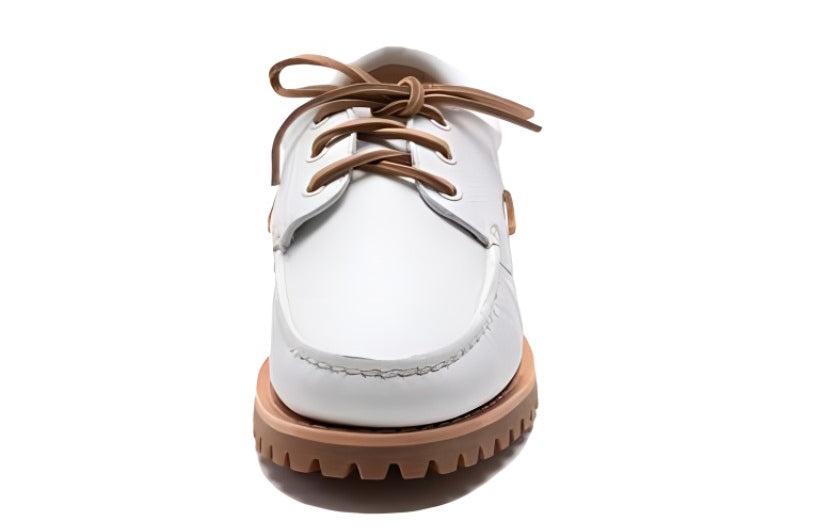 Timberland Authentic Handsewn Boat Shoes 'White Full Grain' A4149EM2 - 3