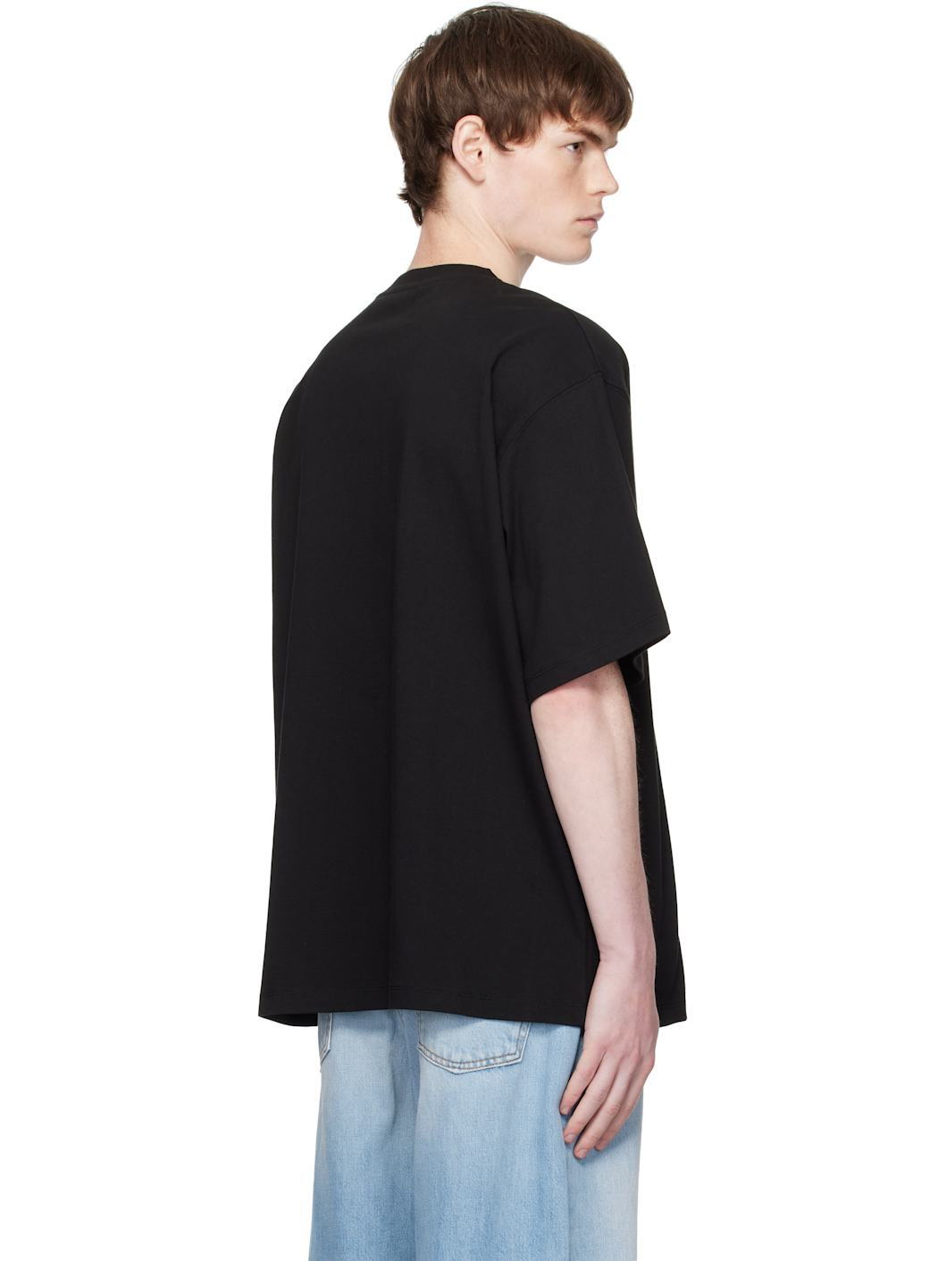 Black Pearly 'WE11DONE' Logo T-shirt - 3