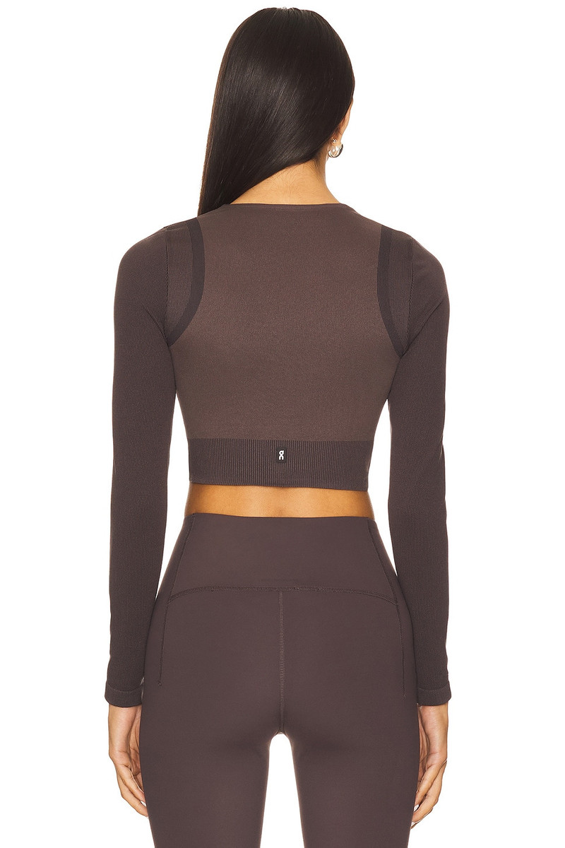 On Studio Knit Crop Long Sleeve Top outlook