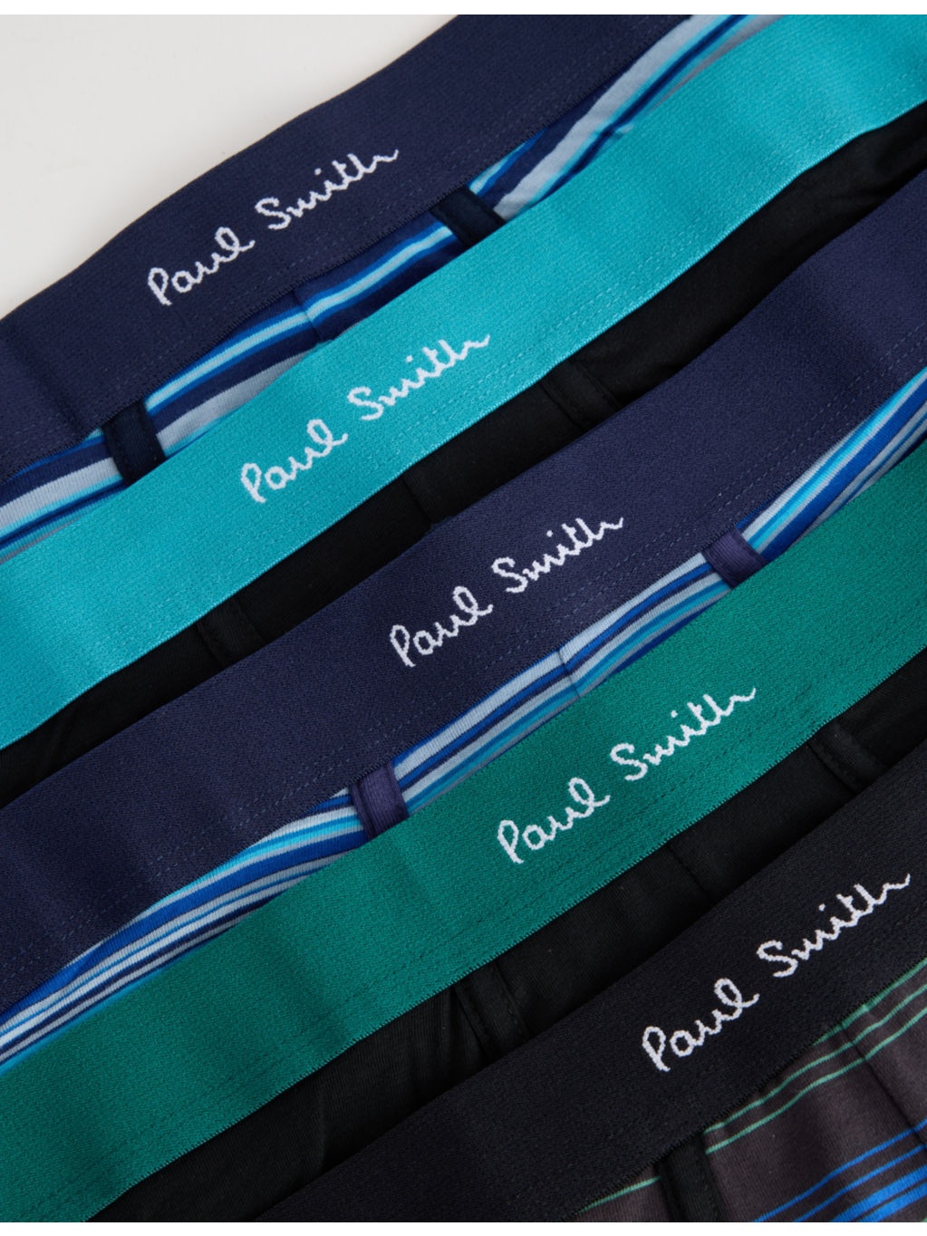 Striped Logo-Branded Pack Of Five Cotton-Jersey Trunks - 5