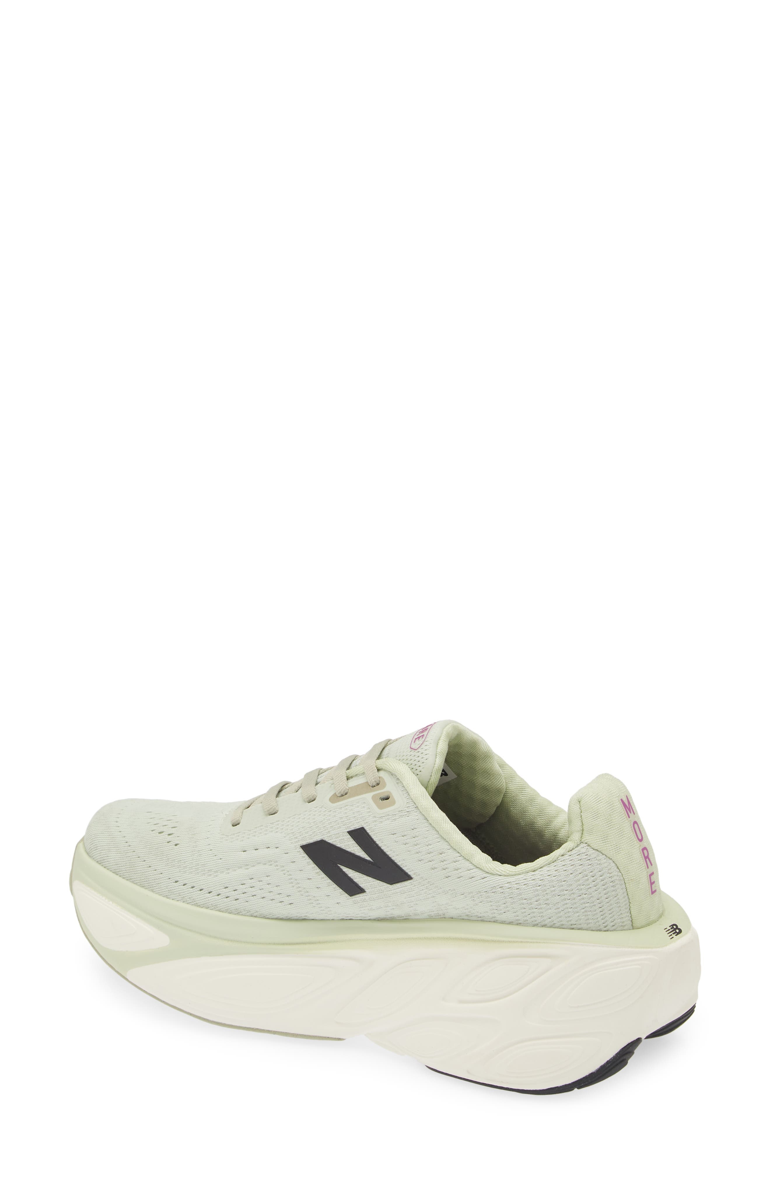 New Balance Fresh Foam X More v5 Running Shoe in Natural Mint/Purple Fuchsia at Nordstrom - 2