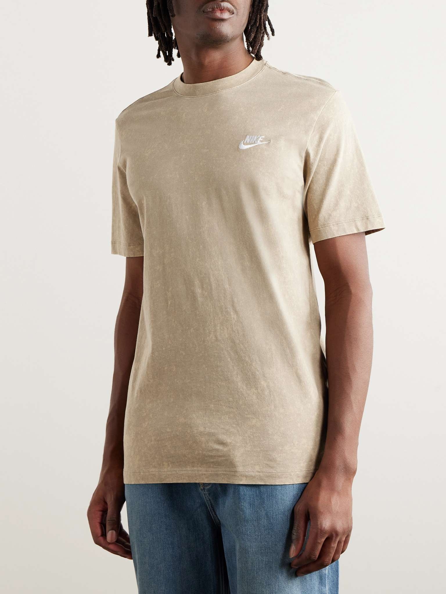Sportswear Premium Essentials Logo-Embroidered Cotton-Jersey T-Shirt