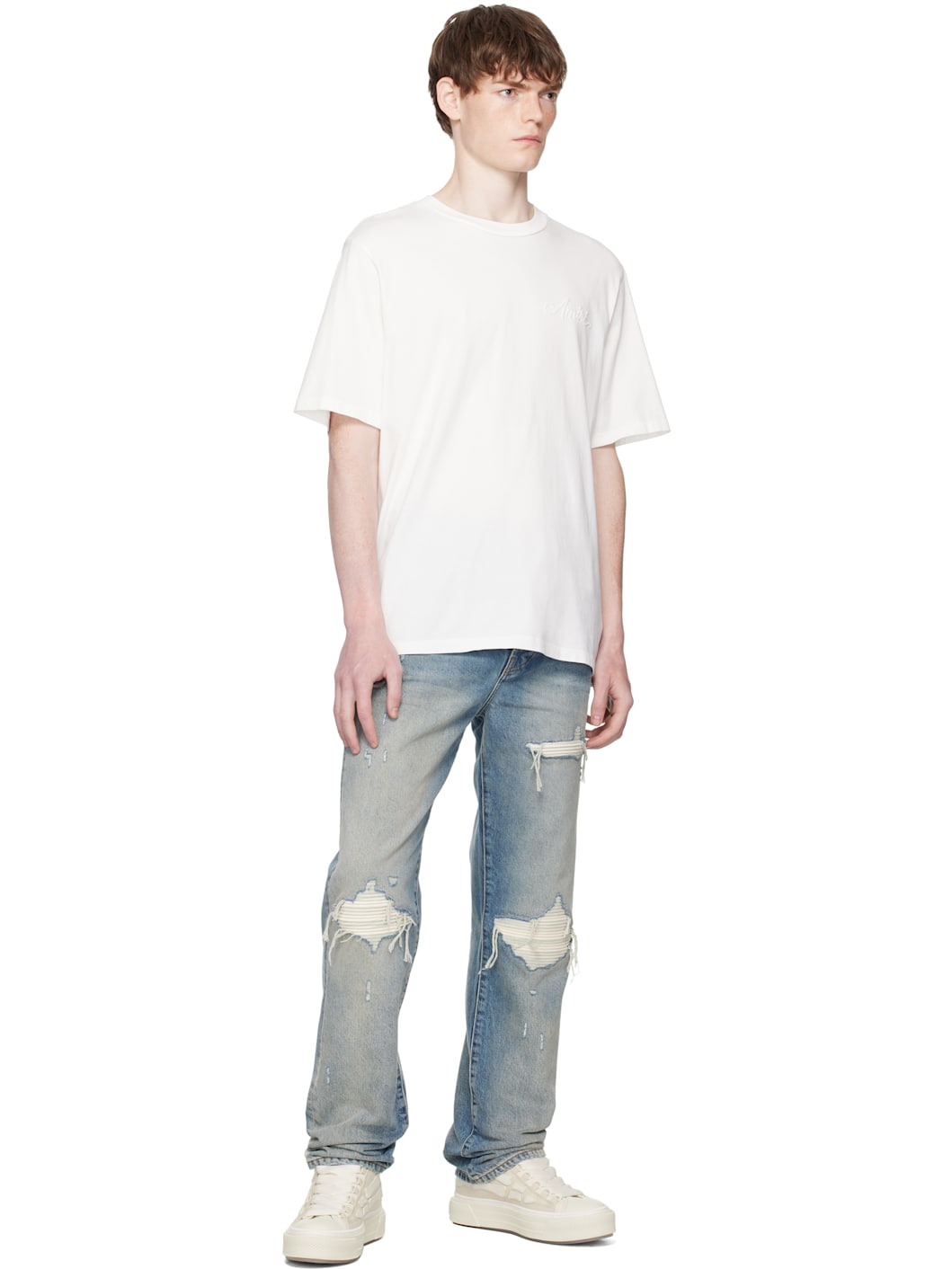 Off-White Bleach Bandana Patch T-shirt - 4