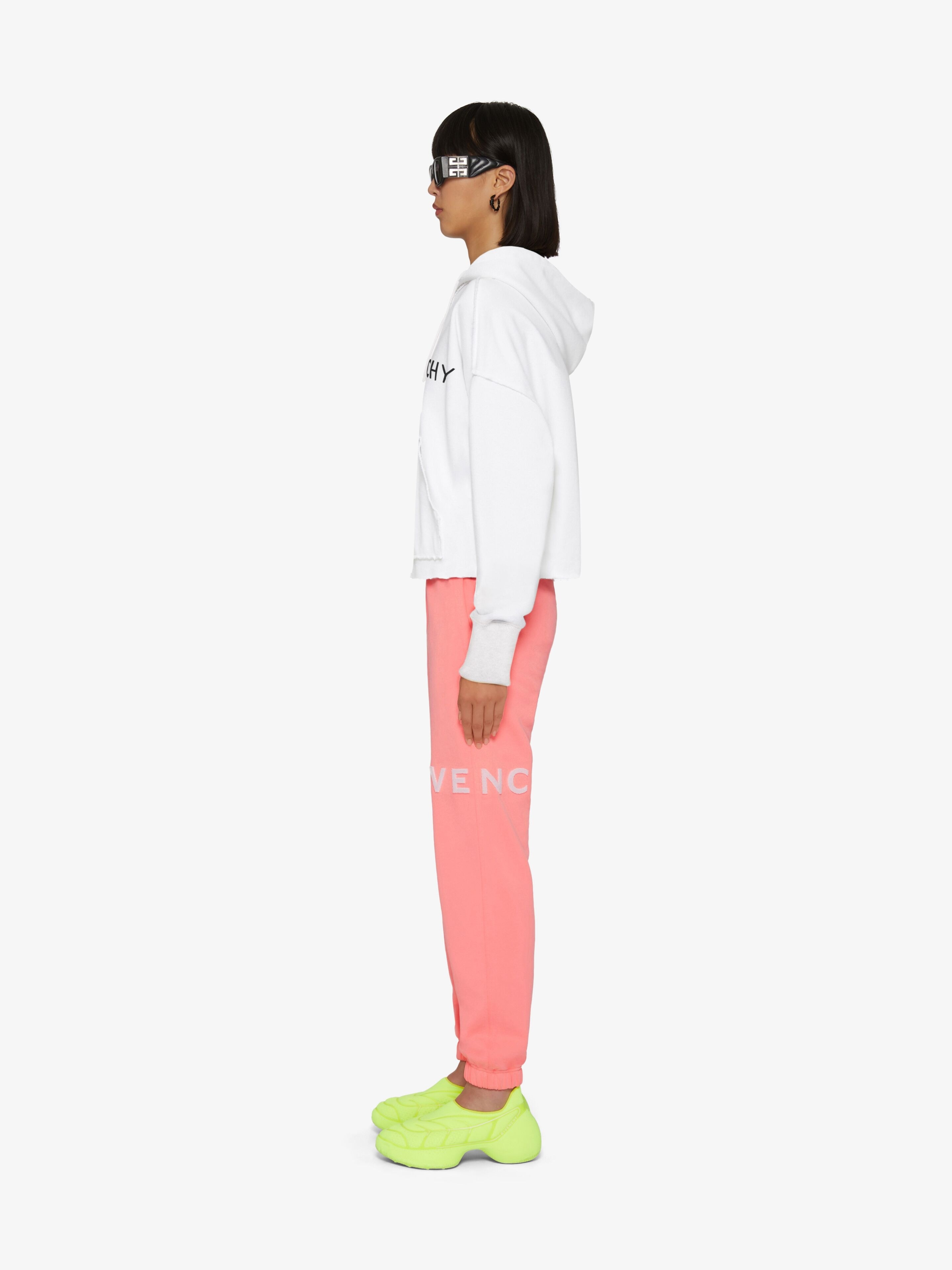 GIVENCHY ARCHETYPE CROPPED HOODIE IN FLEECE - 3