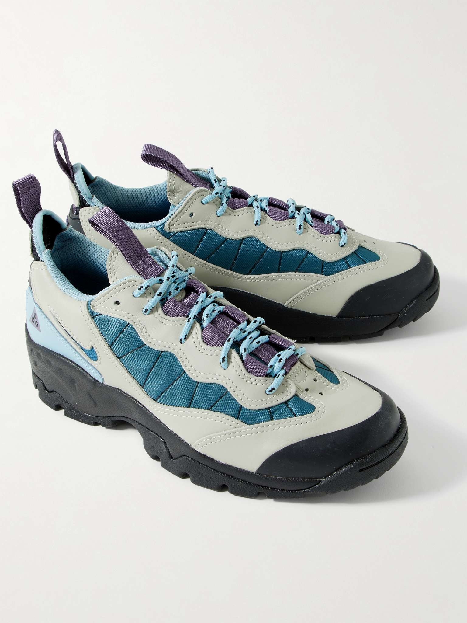 Nike ACG Air Mada Rubber-Trimmed Leather and Mesh Hiking