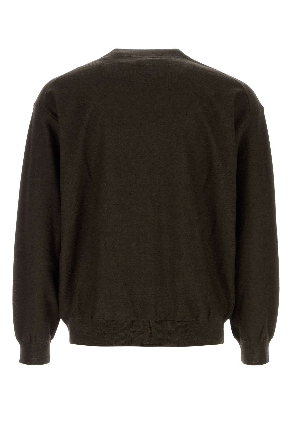 Dark brown acrylic blend cardigan - 2