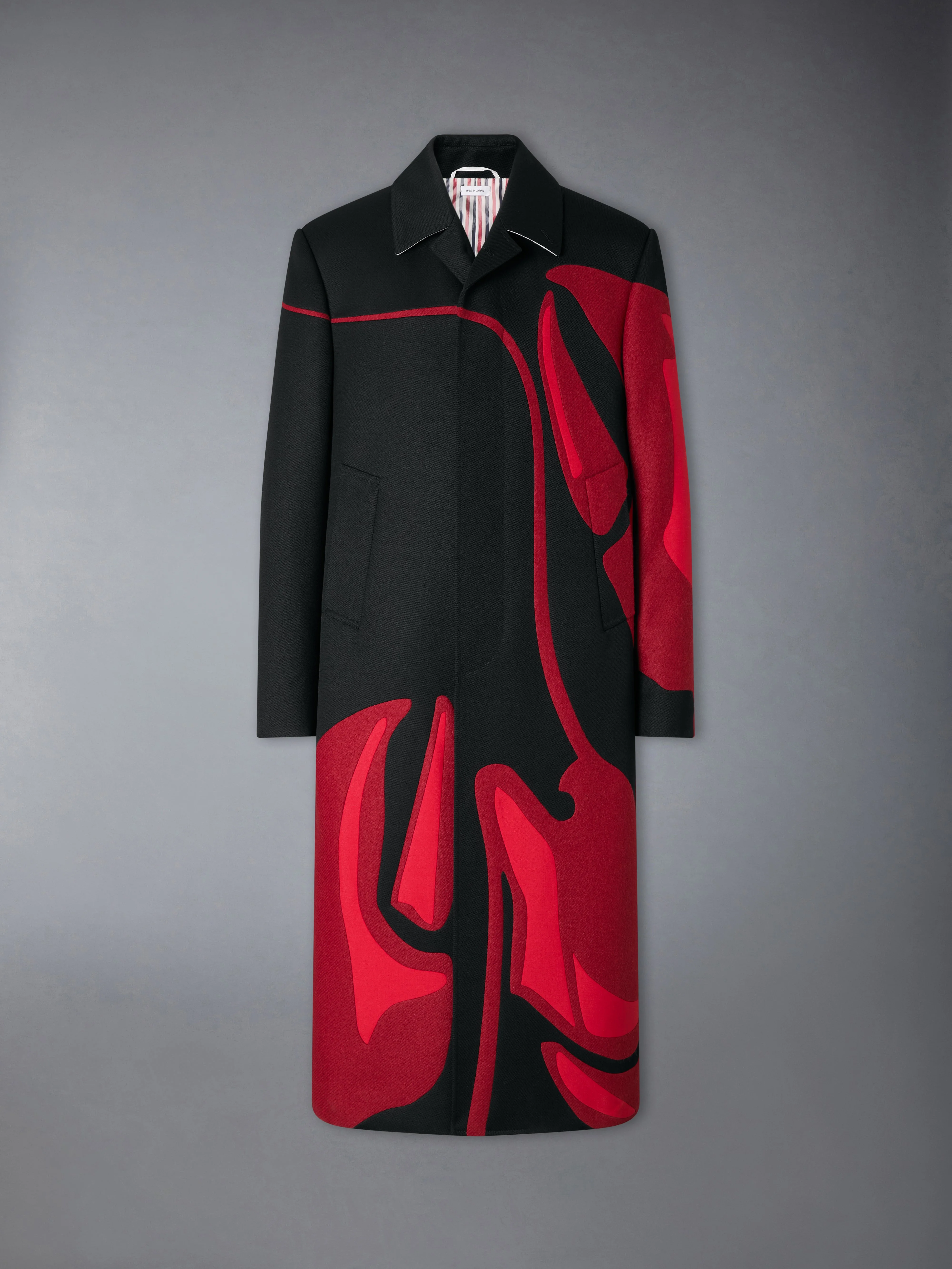 CAVARLY TWILL LOBSTER OVERCOAT - 1