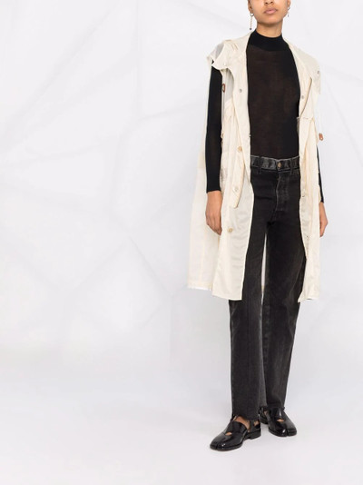 Maison Margiela belted hooded trench coat outlook