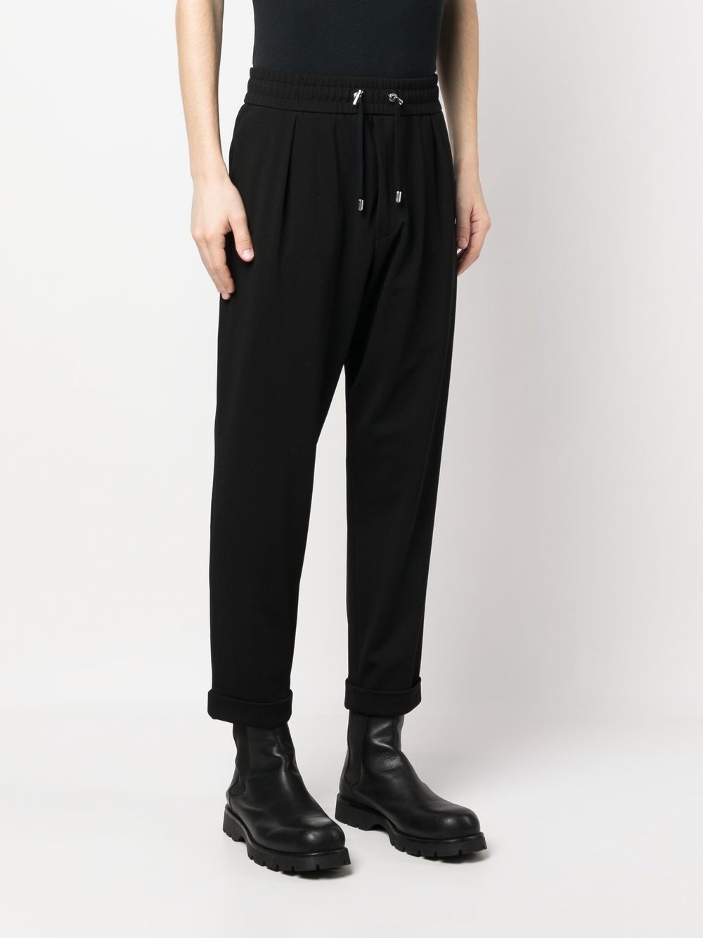 DROP-CROTCH CROPPED TROUSERS - 2
