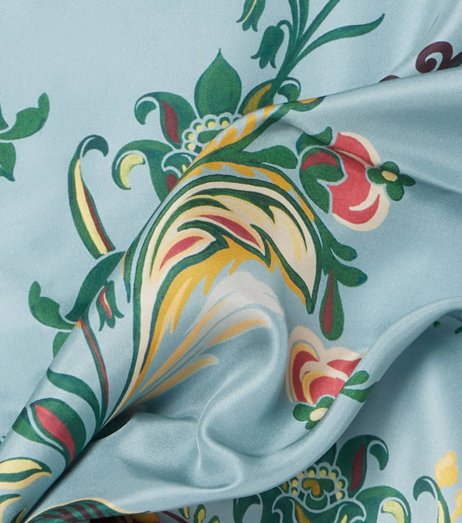 Printed silk scarf - 4