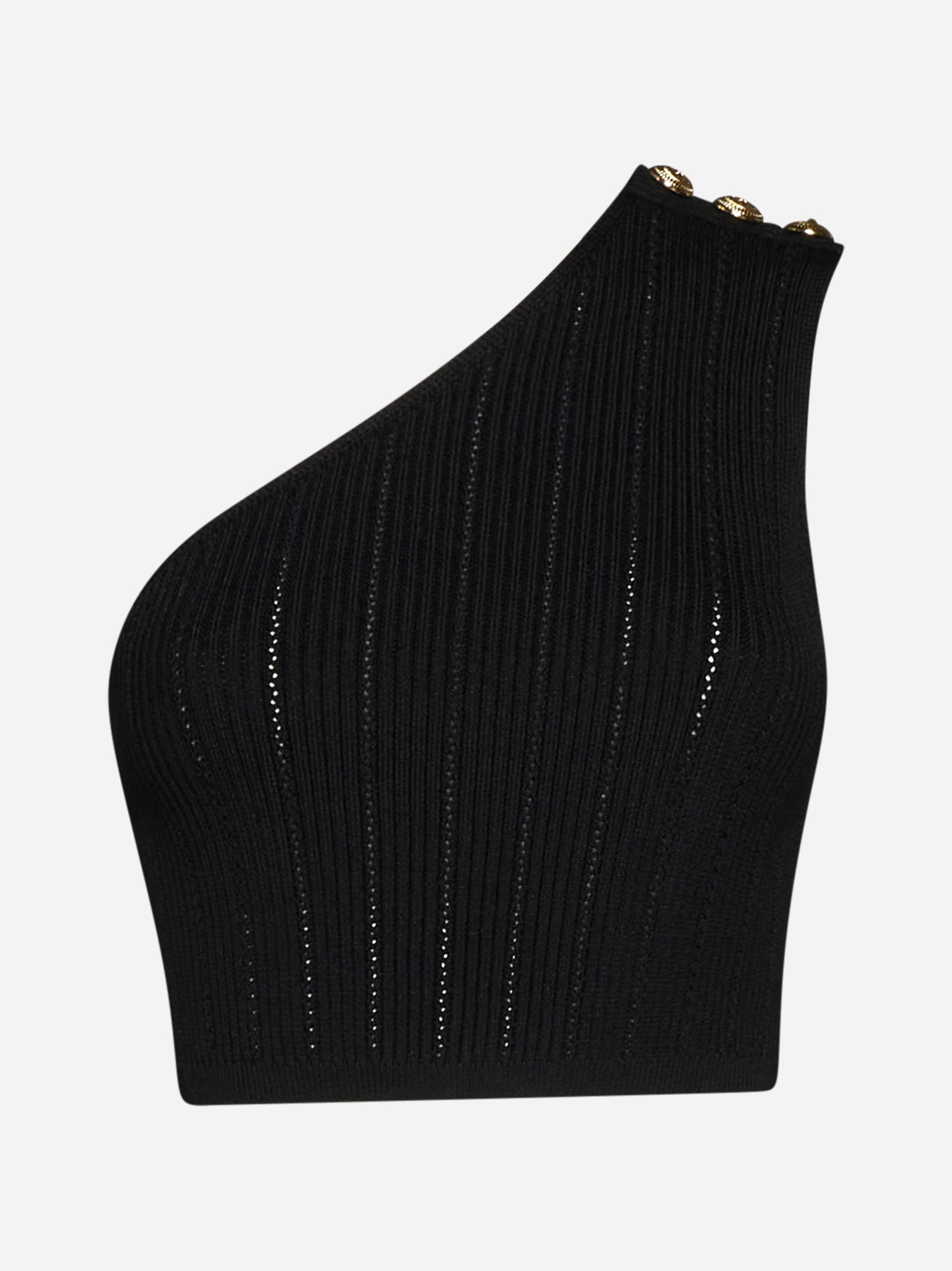 One-shoulder knit top - 1