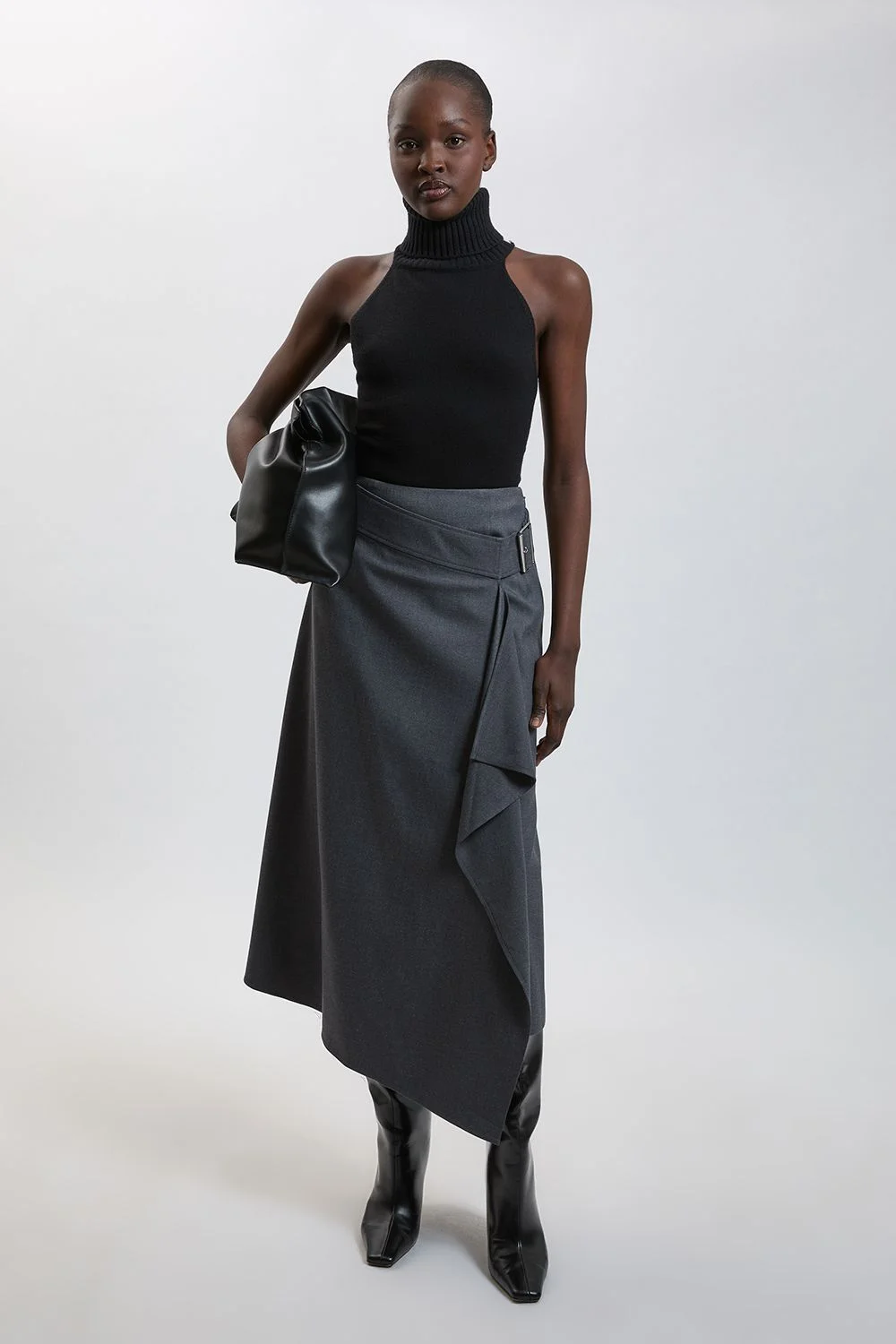 Tailored Asymmetrical Skirt - 1