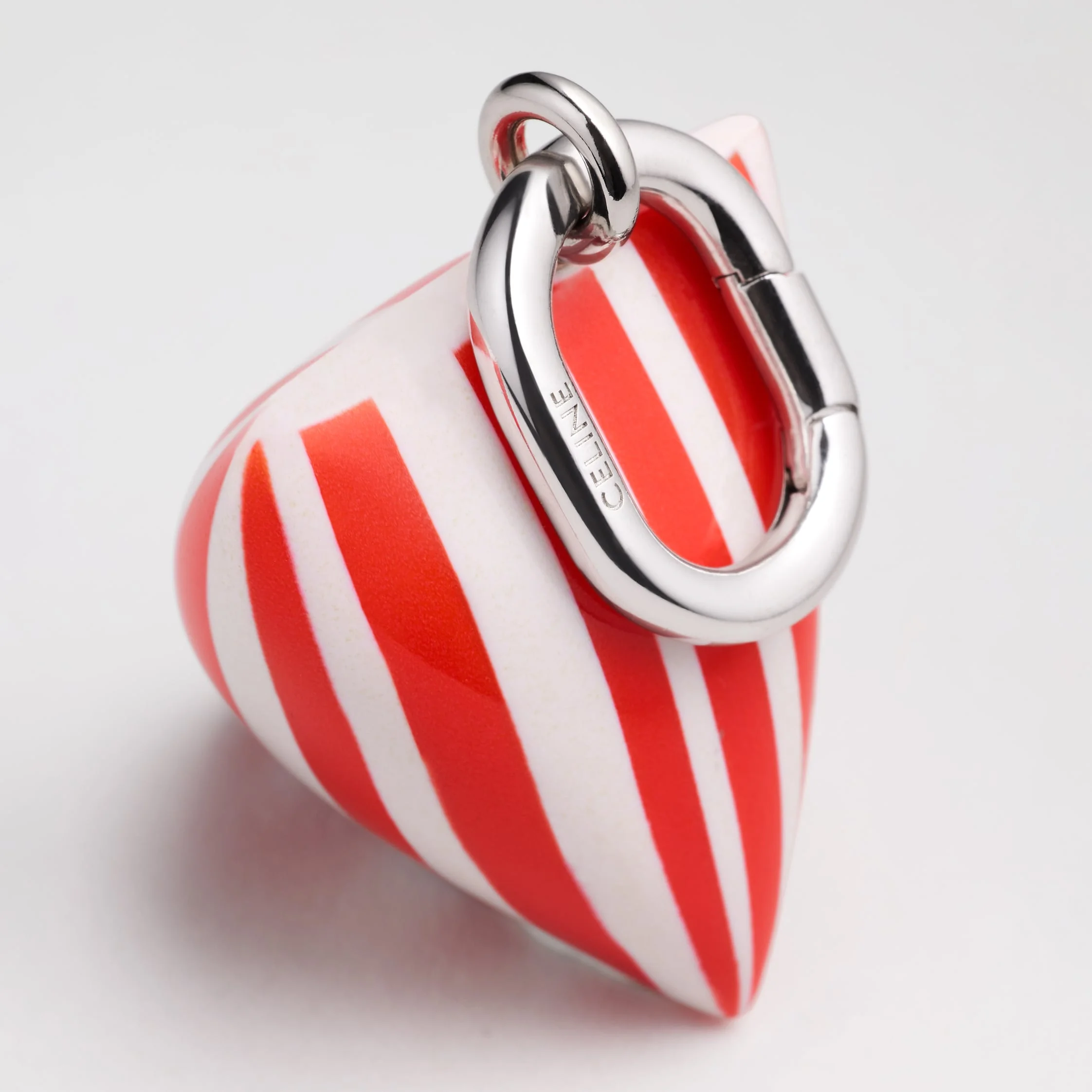 CELINE CHARMS BERLINGOT IN RESIN AND BRASS WITH RHODIUM FINISH - 1