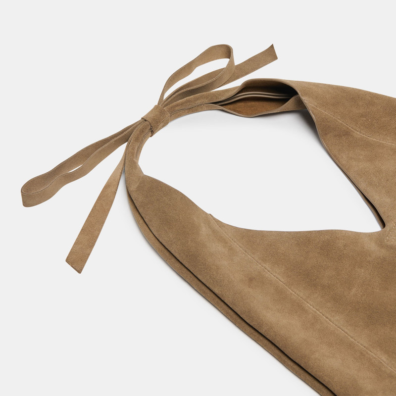 MARIE TOTE OLIVE SUEDE 3