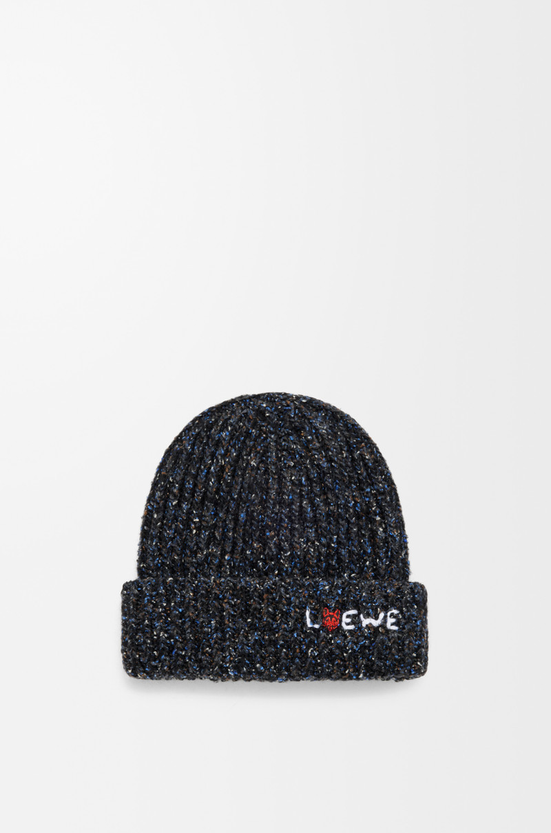 Beanie in wool, silk and alpaca blend 1