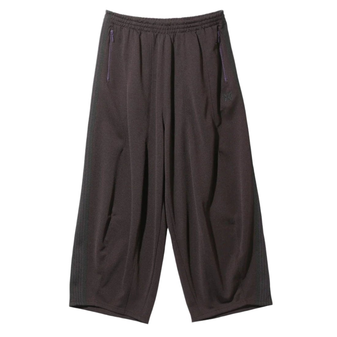 H.D.	TRACK PANTS -	POLY SMOOTH (DARK PURPLE) - 1