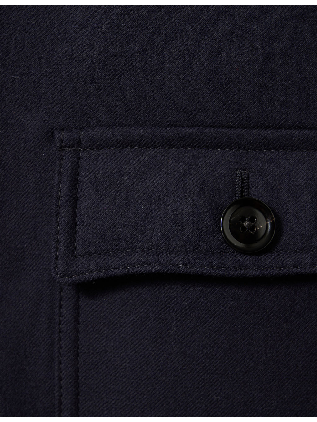 Patch-Pocket Long-Sleeve Wool-Silk Blend Shirt - 6