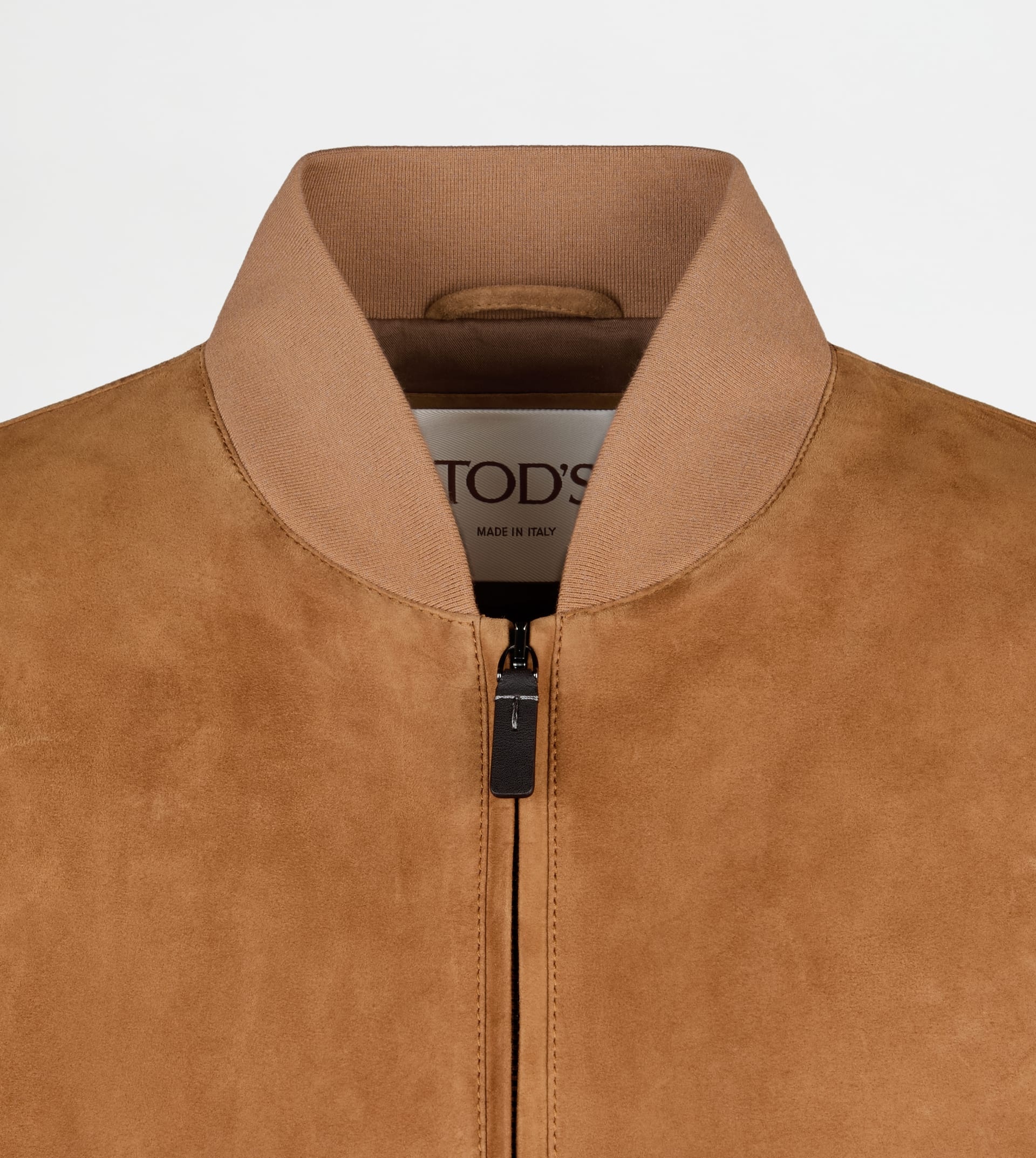PASHMY BOMBER JACKET IN SUEDE - ORANGE - 7