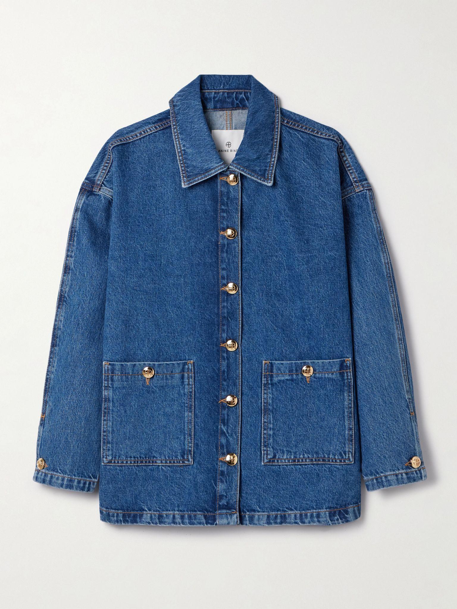 Luca oversized denim jacket Dark denim - 1