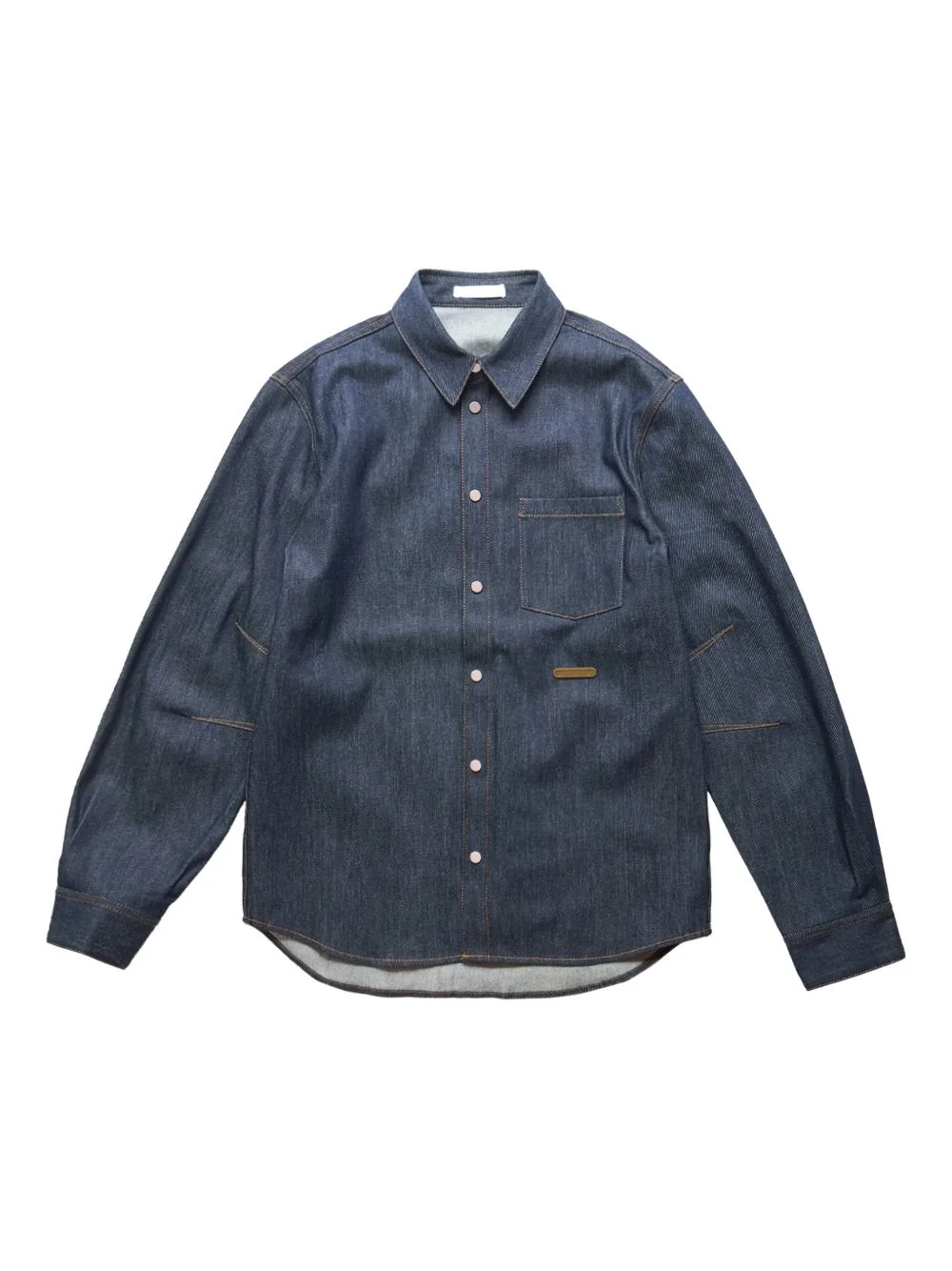 long-sleeve denim shirt - 1