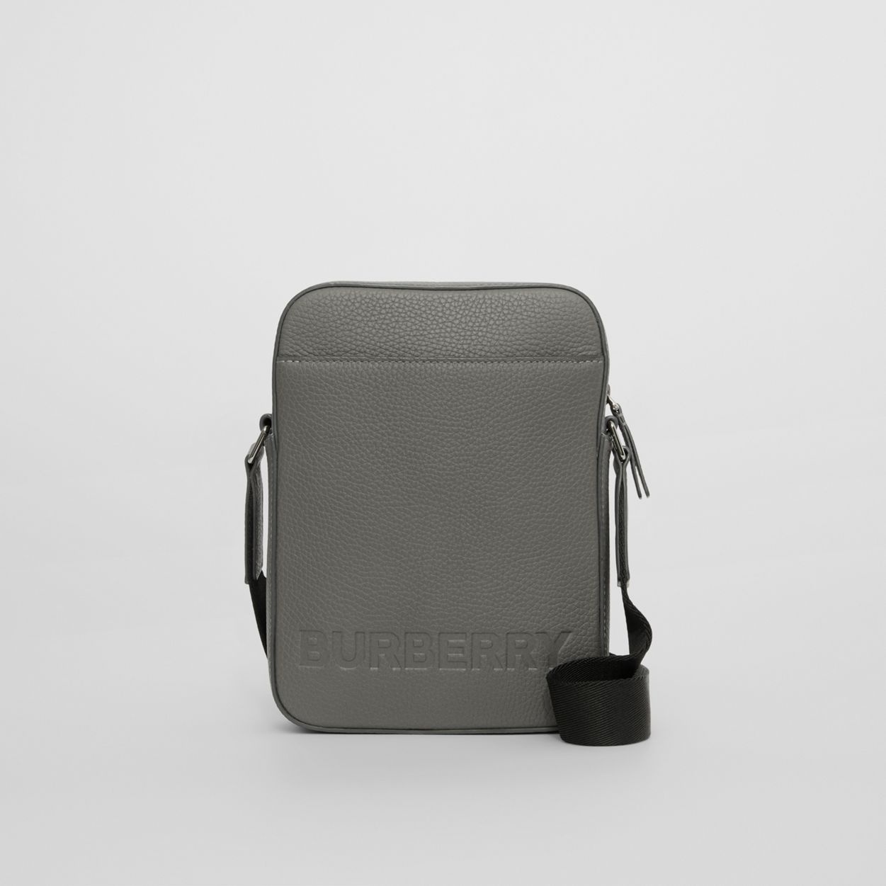 Logo Embossed Leather Crossbody Bag - 1