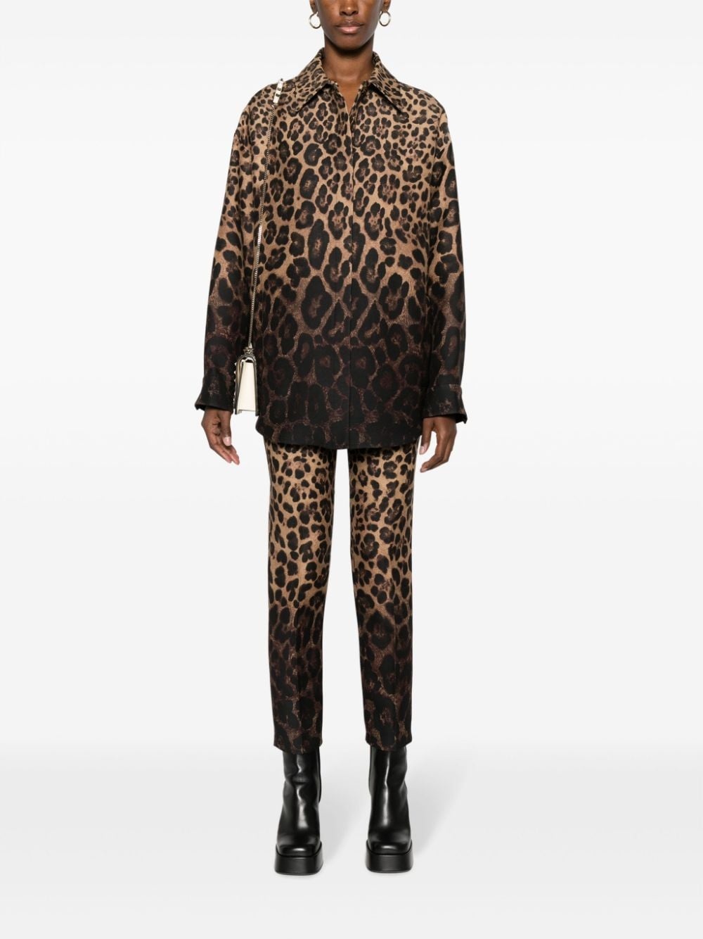 leopard-print shirt jacket - 2