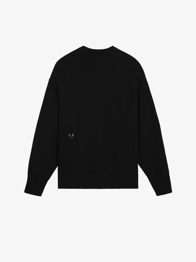 Givenchy GIVENCHY OVERSIZED SWEATSHIRT WITH METAL DETAILS outlook