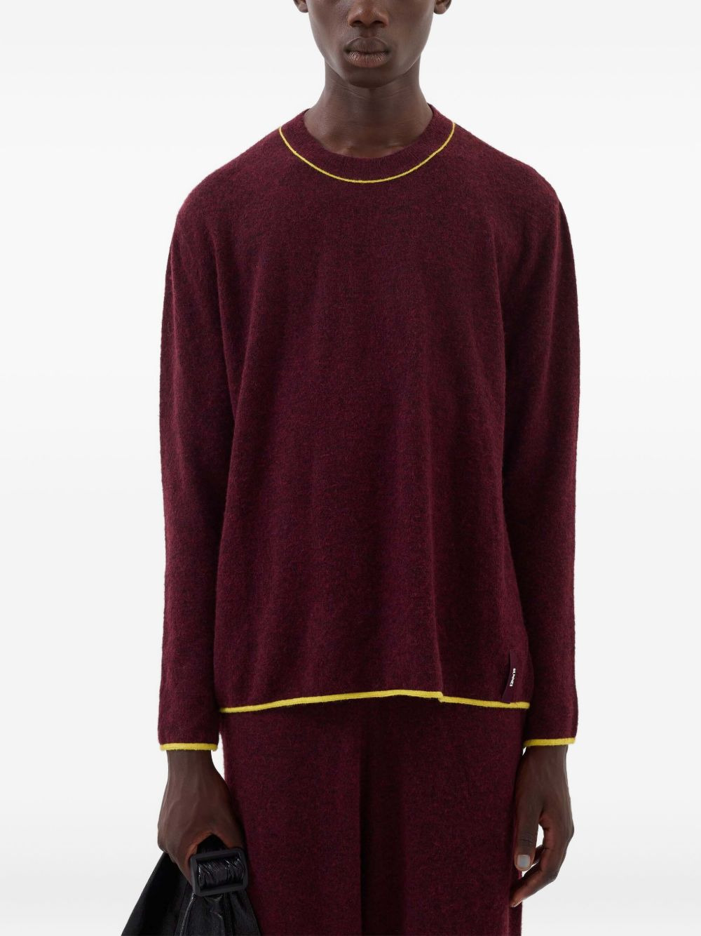 round-neck long-sleeve sweater - 3