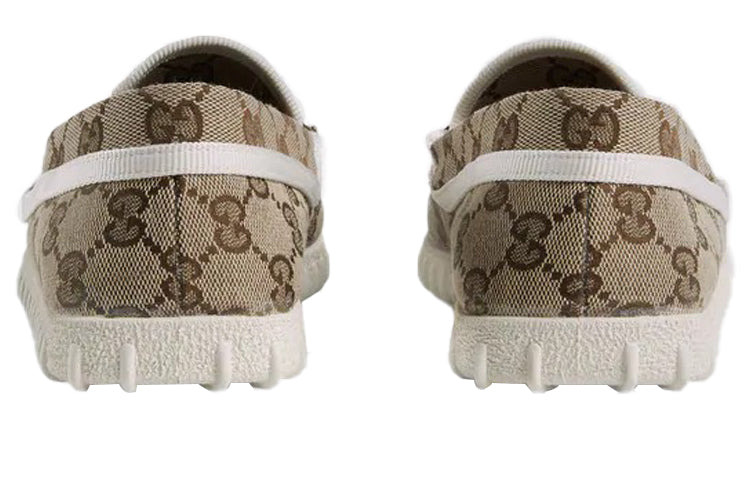 (WMNS) Gucci Driver With Horsebit Web 'Beige' 655468-2HK70-9794 - 4