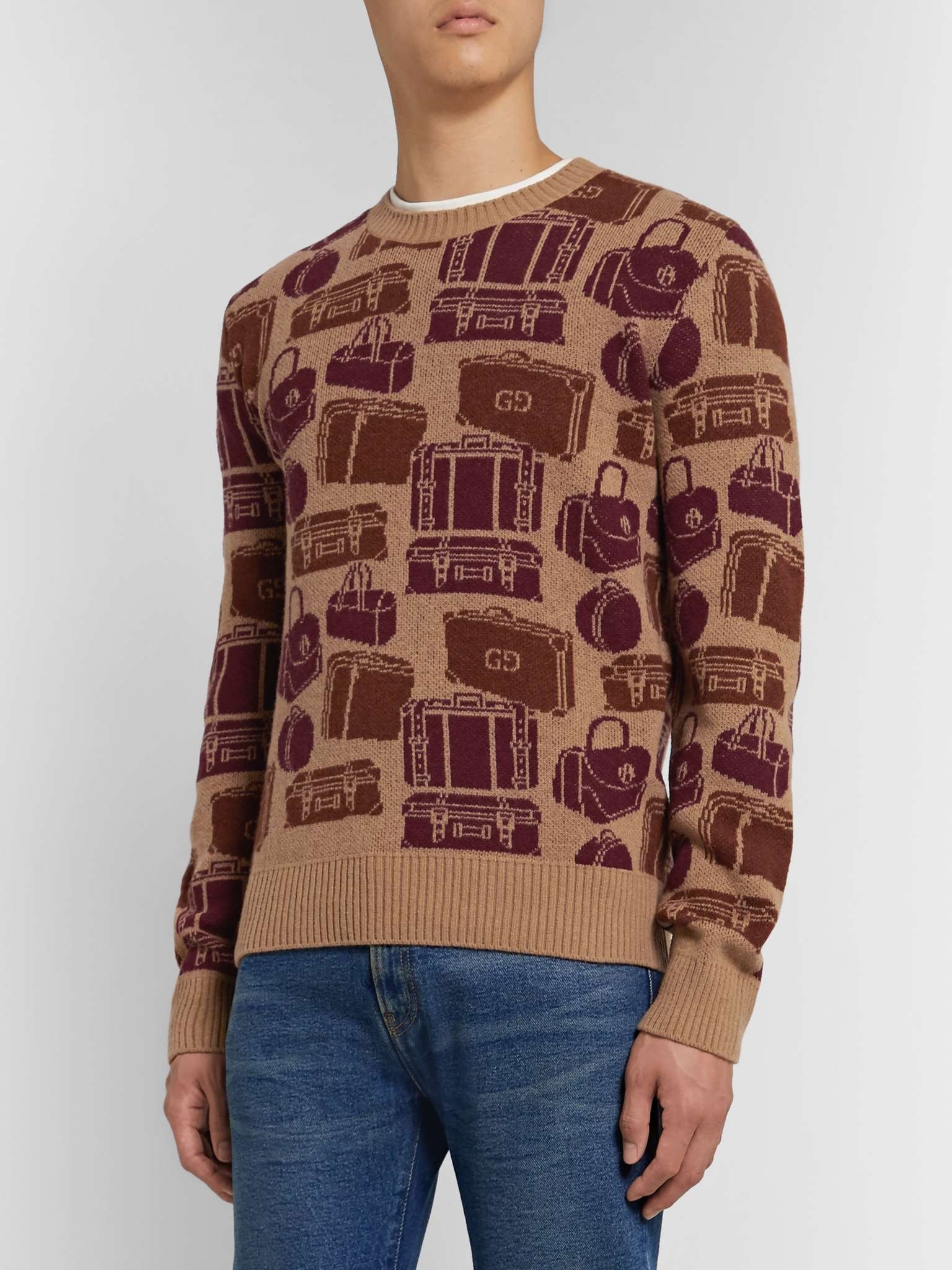 Logo-Jacquard Wool Sweater - 4