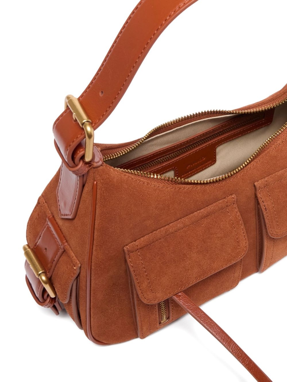 suede shoulder bag - 4