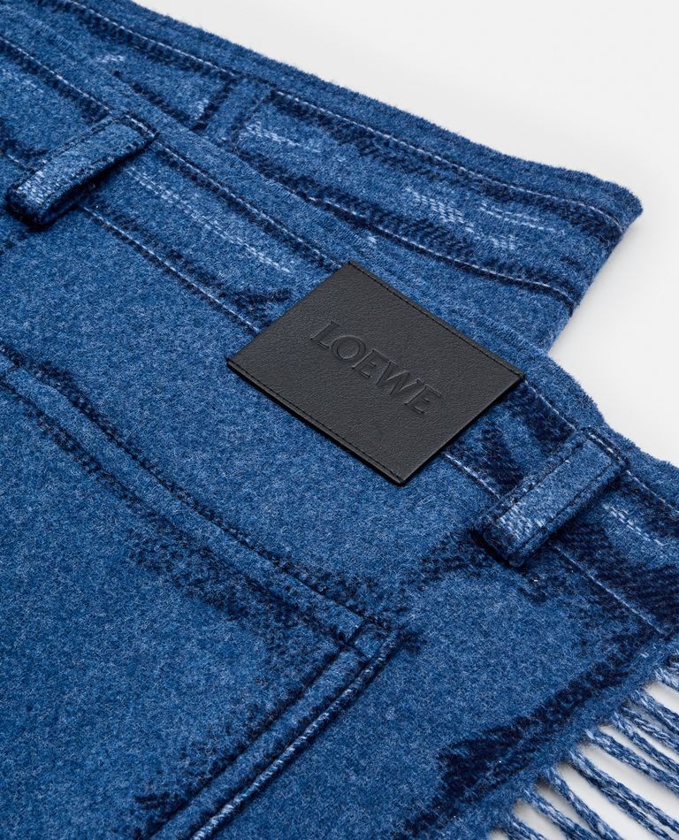 【送料&関税込】Loewe Scarf Made Of A Double-faced Wool And Loewe Anagram Double Face Wool & Cashmere Scarf In Pink