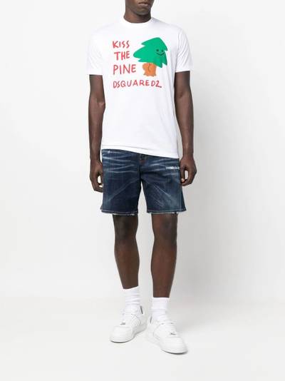 DSQUARED2 tree-logo print cotton T-shirt outlook