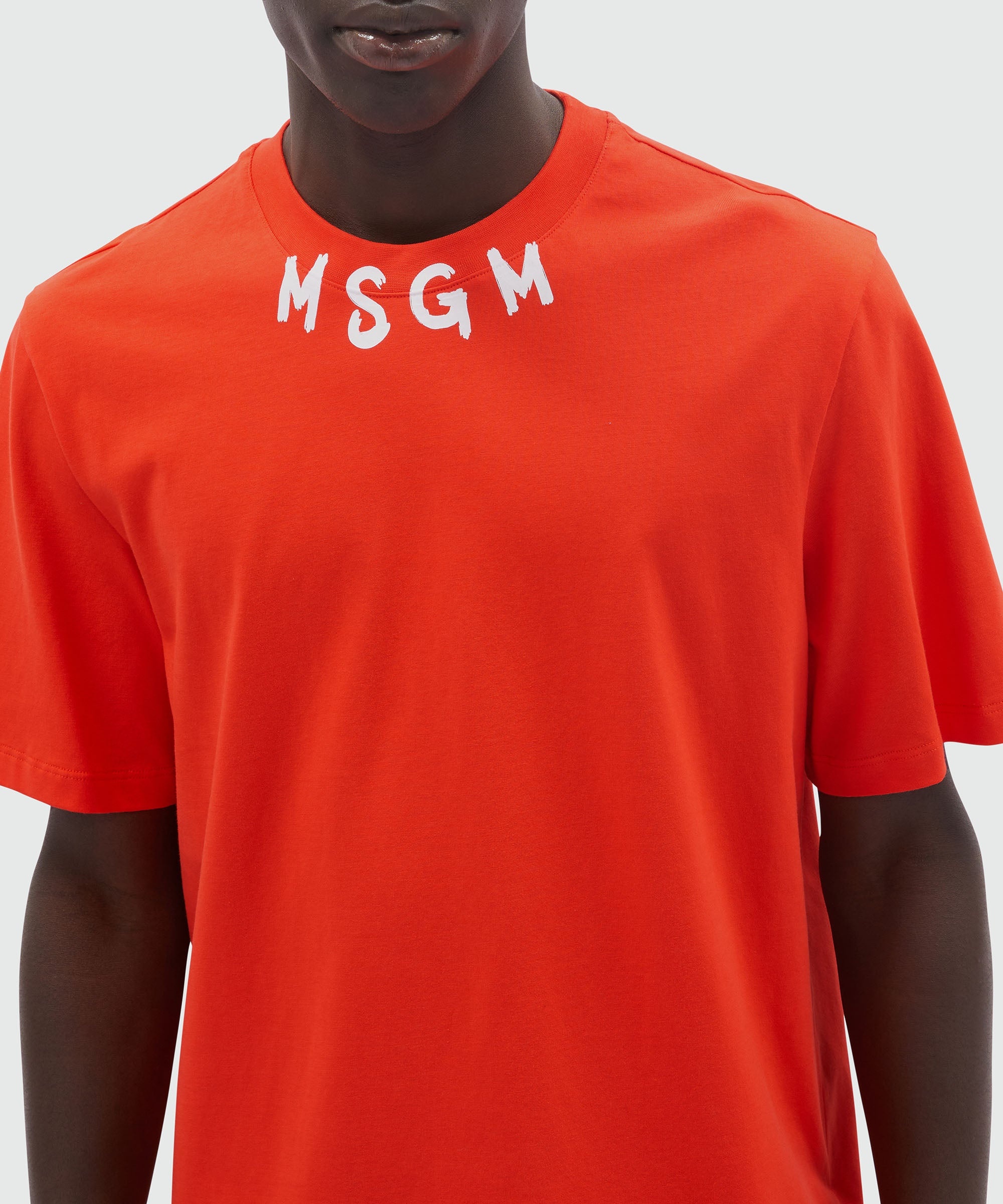 Coral jersey T-Shirt with brushed logo - 5