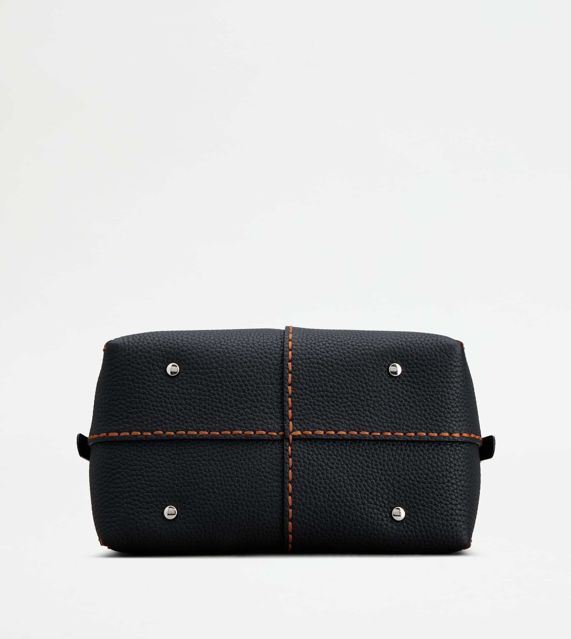 TOD'S DI BAG BAULETTO IN LEATHER MINI - BLACK - 4