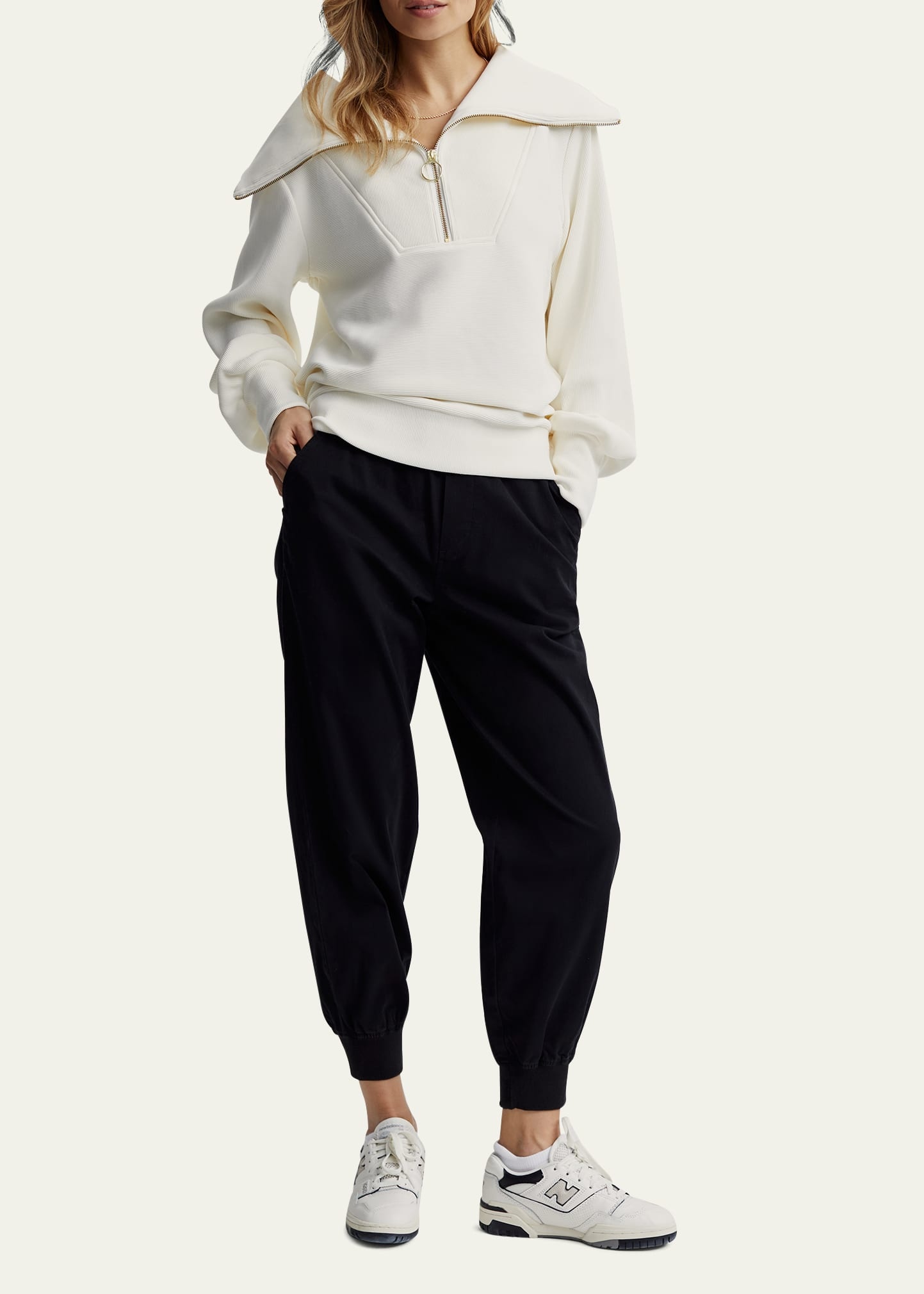 Vine Oversized 1/2-Zip Pullover Sweatshirt - 2