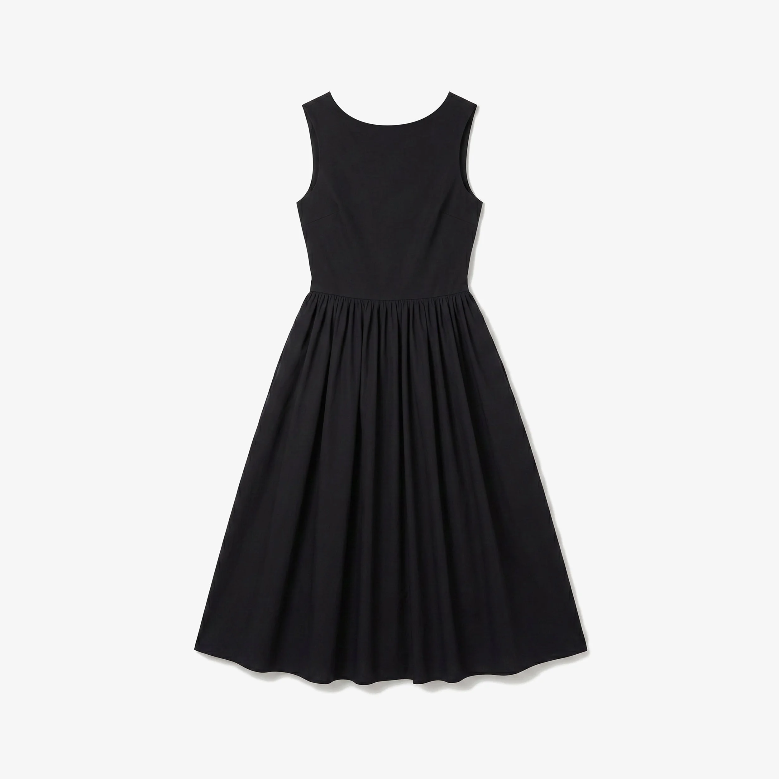 Beatrice Look Back Dress - Mixed Media Poplin - 1