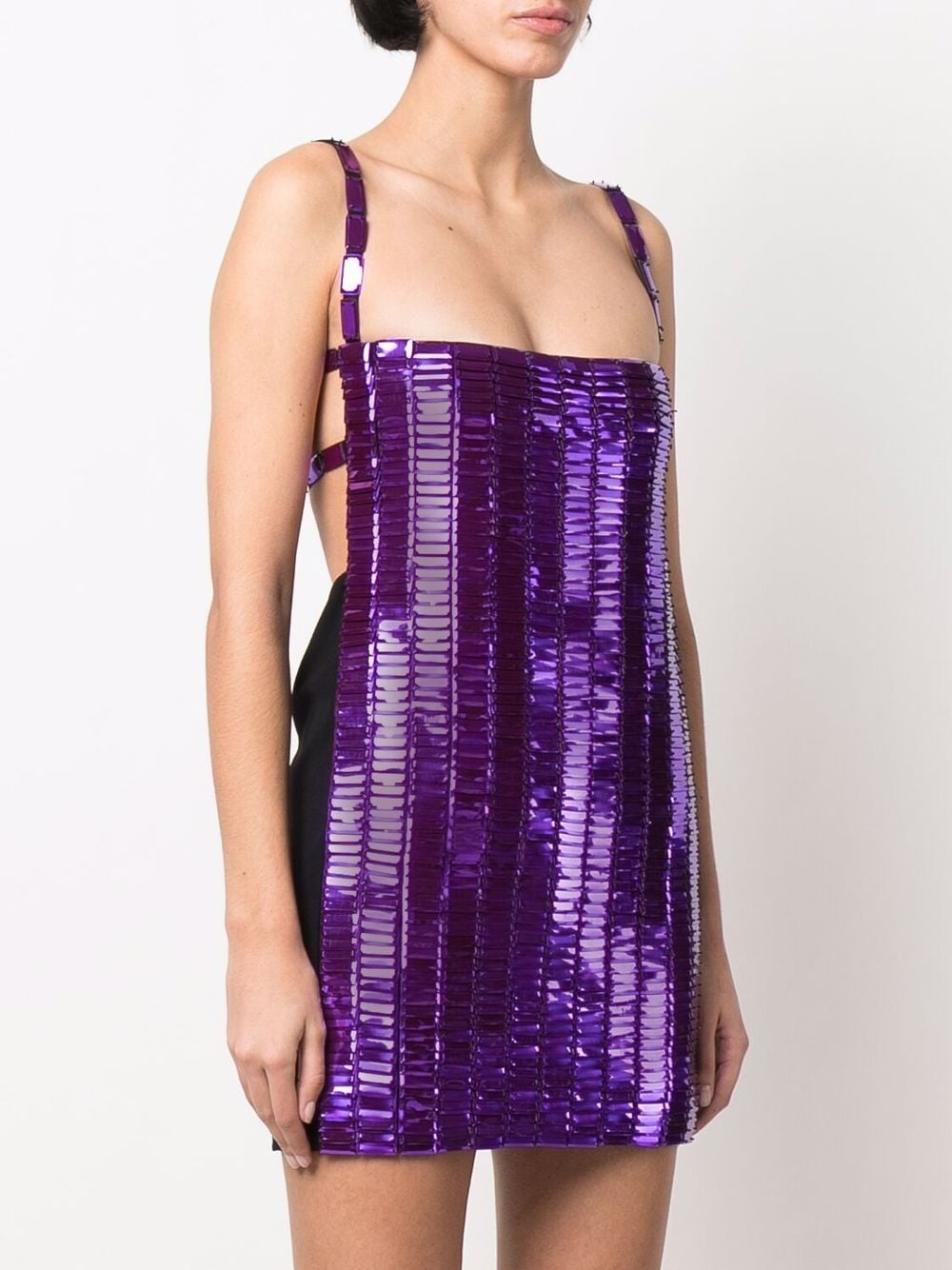 Rue high-shine mini dress - 3