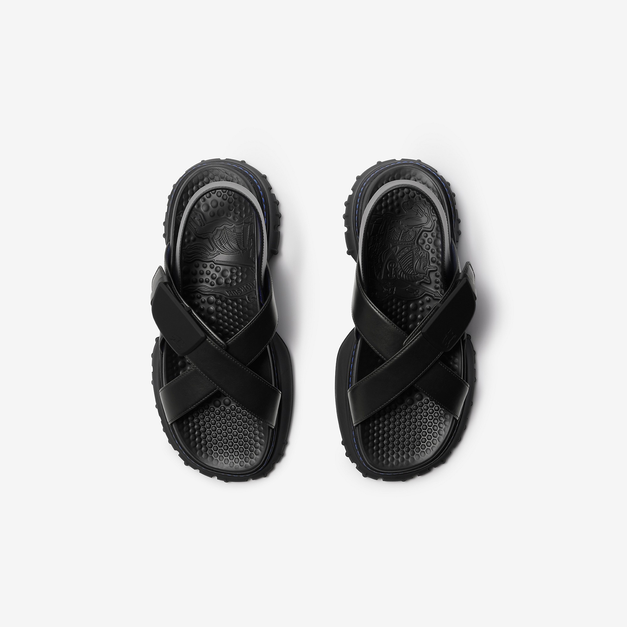Leather Pebble Sandals - 5