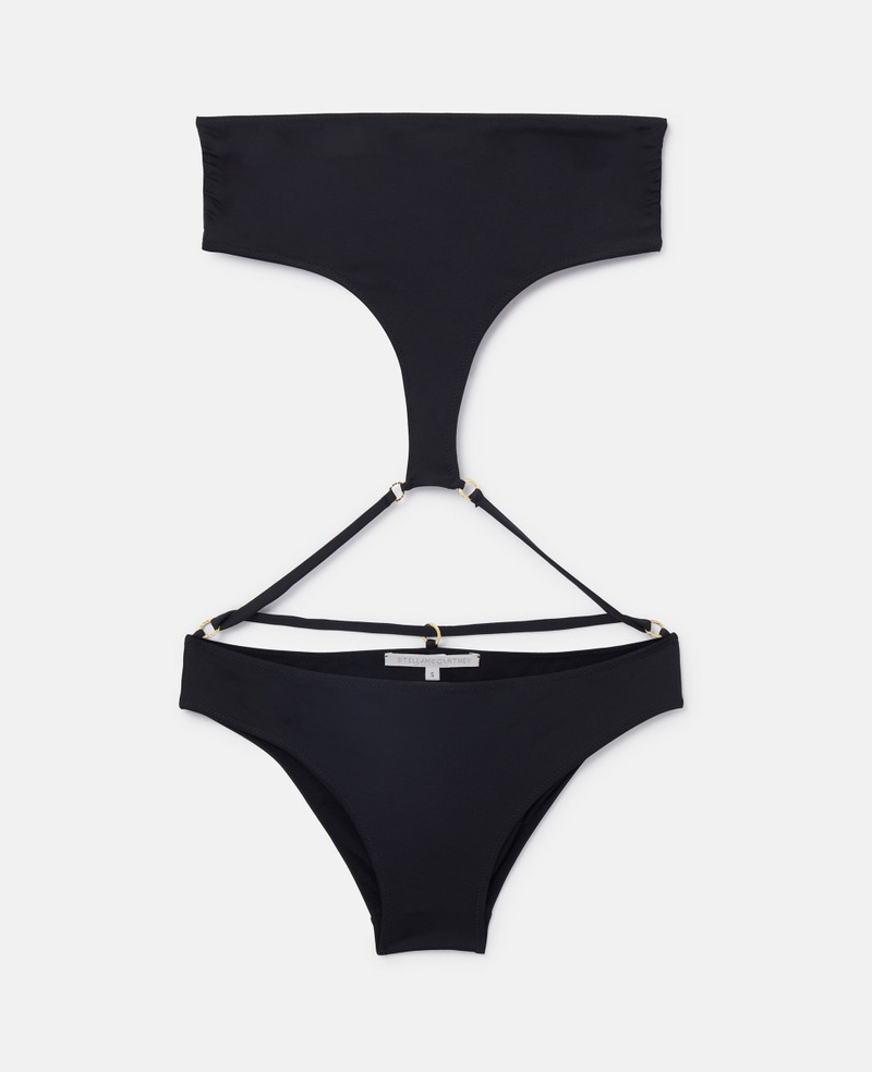 String Bandeau Cut-Out Swimsuit 1