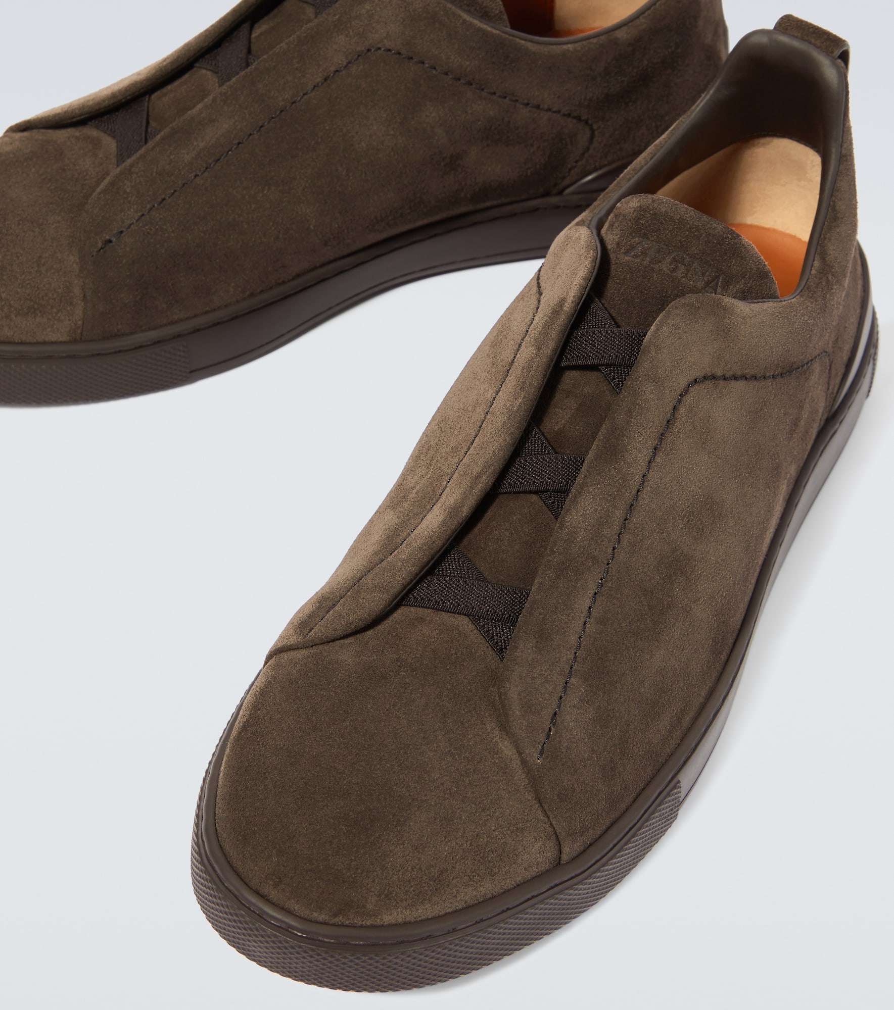 Triple Stitch suede sneakers - 3