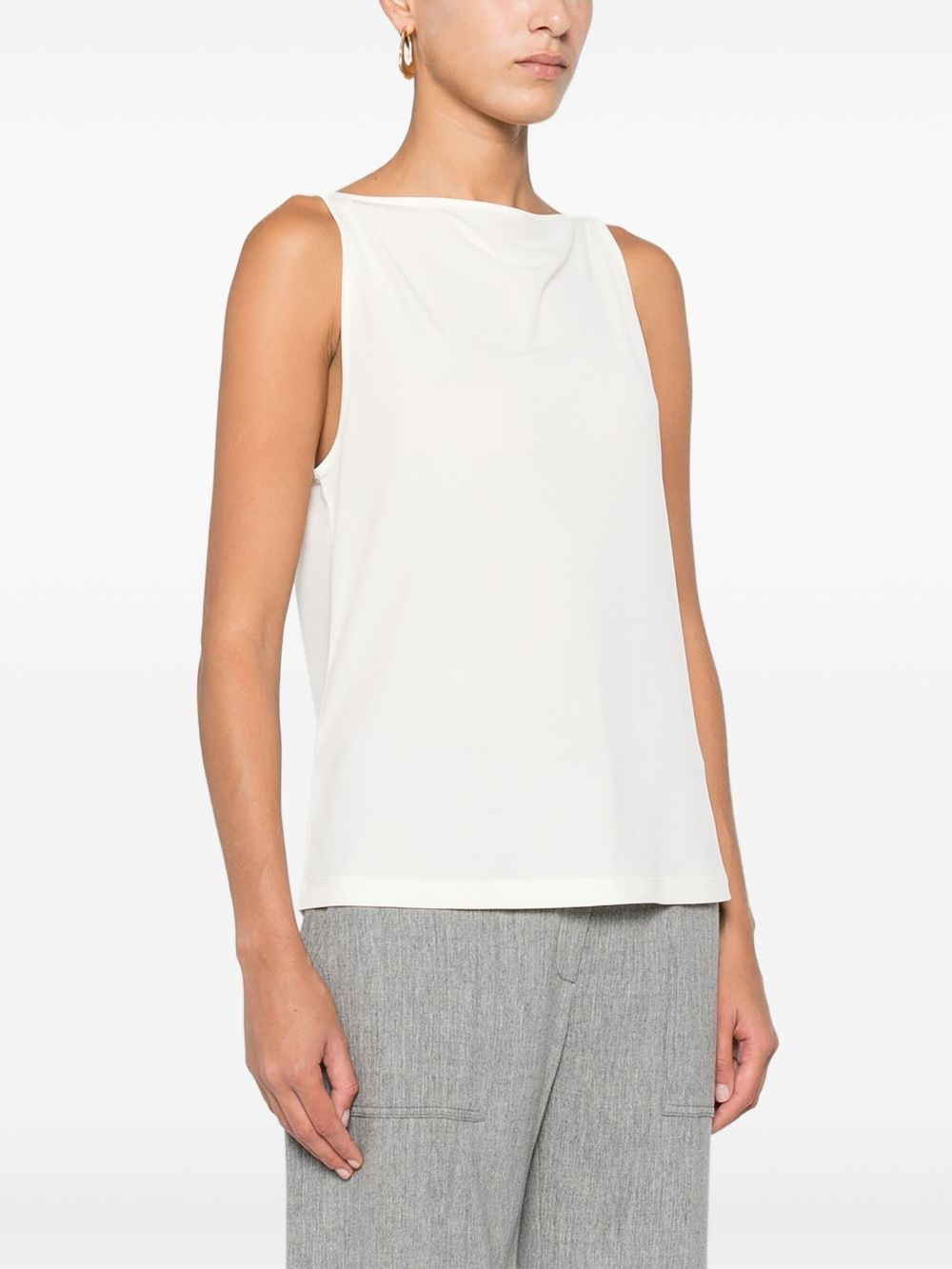 boat-neck sleeveless top - 3