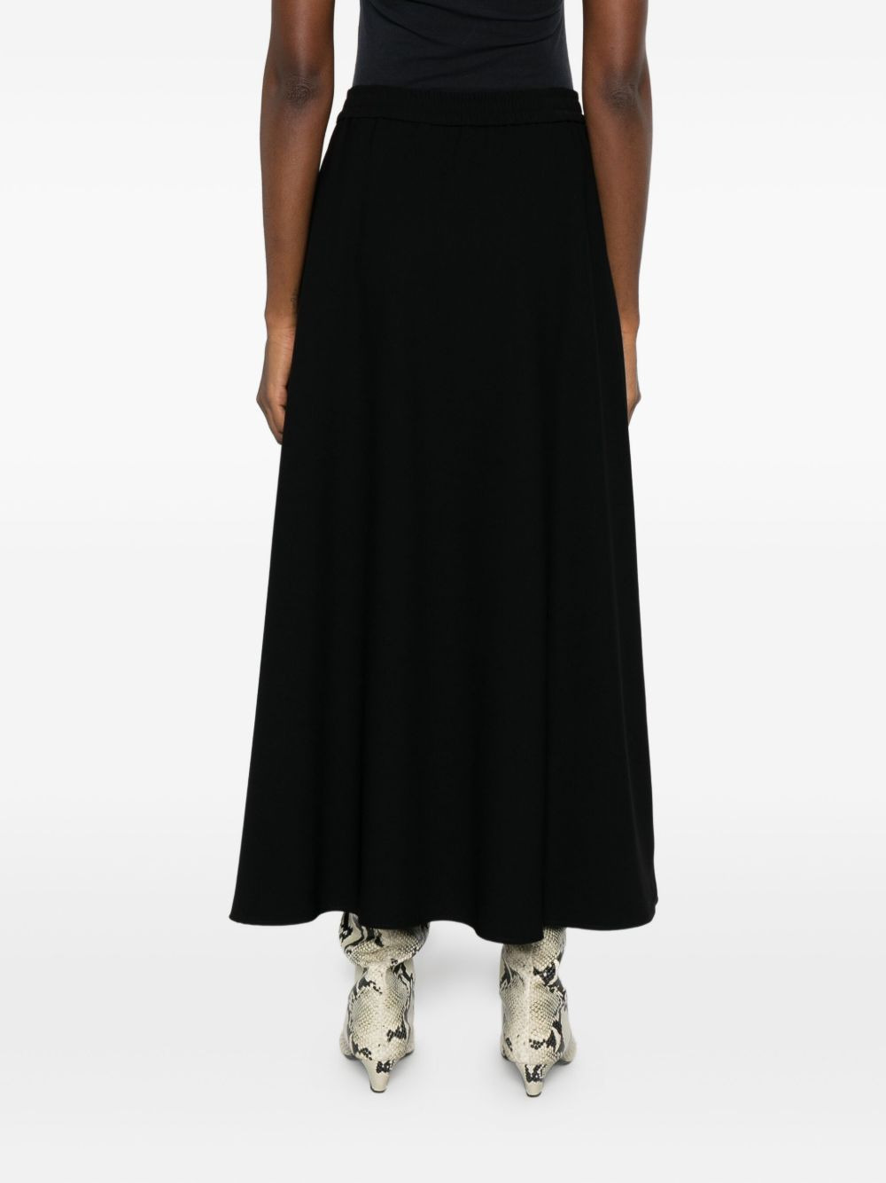 drawstring flared midi skirt - 4