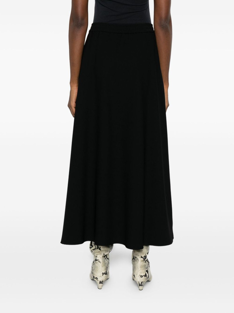 drawstring flared midi skirt 4
