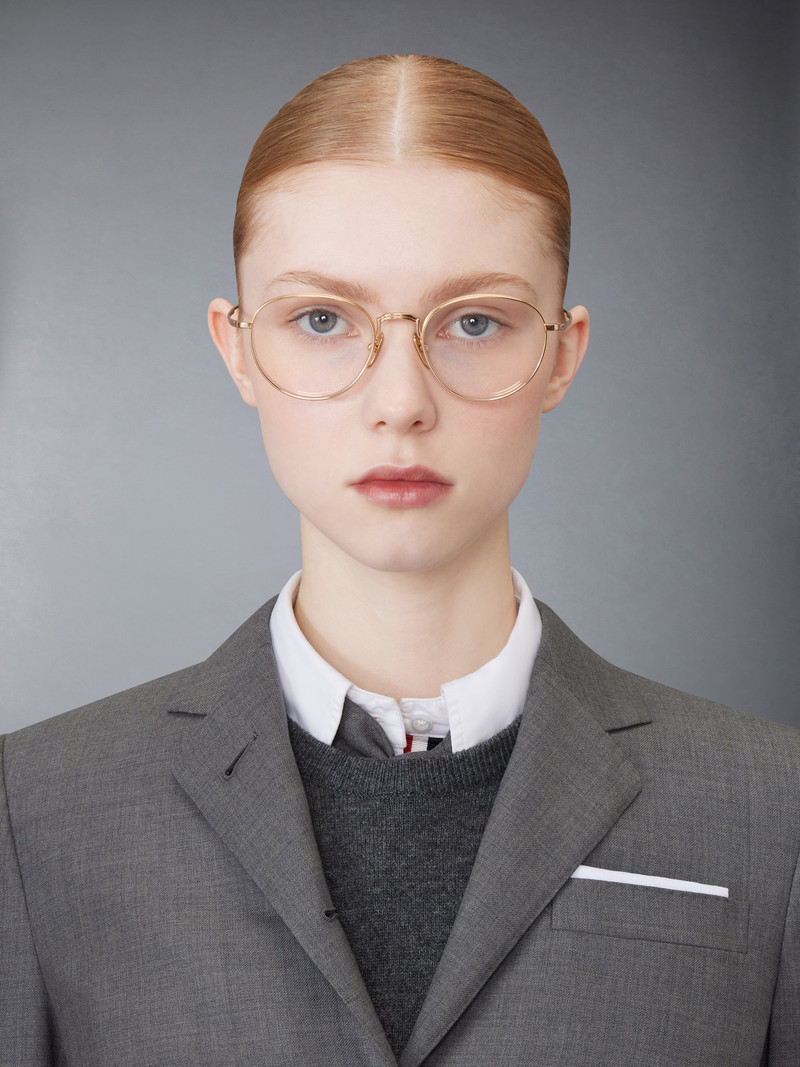 Thom Browne Titanium Round Eyeglasses outlook