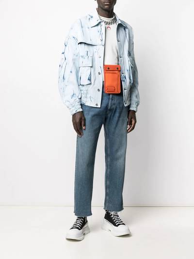 FENG CHEN WANG resist dyed denim jacket outlook